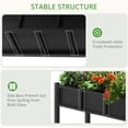 thumbnail image 5 of Carolayne Vertical Planter Stand with Shelf, Outdoor Raised Garden Bed for Garden, Black, 5 of 8