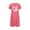 Hot Pink, variant on QSAWXQZ Women's Valentine's Mini Dress Short Sleeve Crewneck Heart Graphic Pullover Loungewear Dress for Summer Orange 5XL