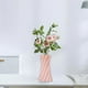 thumbnail image 5 of Jarrón de plástico moderno | Elegante jarrón decorativo blanco o rosa para estantería, repisa, mesa o chimenea | Decoración del hogar y la sala de estar, 5 of 6
