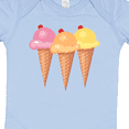 thumbnail image 4 of Inktastic 3 Scoops of Ice Cream Girls Baby Bodysuit, 4 of 5