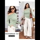 thumbnail image 4 of Blusas de Mujer con Hombros Descubiertos, Elegantes, de Larga, Asimétricas, Ajustadas, para Salir, de Otoño, con Frunces. Verde S, 4 of 8