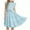 Light Blue, variant on OGLCCG Tween Girls Summer Dress Formal Ruffle Sleeve A Line Casual Elegant Dresses with Belt Loose Fit Tiered Princess Dress 5-16 Years