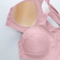 thumbnail image 7 of Dwellite Bras for Women Senior Front Closure Plus Size Comfy Breathable Full Support Everyday Bra with Snaps 2026 Pink 40, 7 of 7