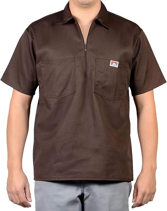 BRIEFING MS LS HALF ZIP SHIRT【XL】BLACK Amazon.com: Ben Davis Men's Short Sleeved Half Zipper Work