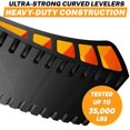 thumbnail image 4 of CARMTEK Camper Leveler Kit - Curved RV Levelers with Camper Wheel Chocks for Travel Trailers | Faster Camper Leveling Than RV Leveling Blocks (2 Pack), 4 of 5