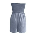 thumbnail image 4 of SRZYMJ Elegant Plus Size Strapless Jumpsuit for Women Comfortable Casual Summer Wear with Convenient Side Pockets Design, 4 of 5