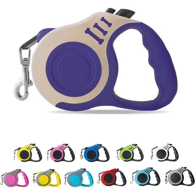 Retractable Dog Leash Automatic Telescopic Tractor Dog Tape, Pet Tape 10/16 FT Durable and Convenient, with Non-Slip Handle, Suitable for Small and Medium-Sized Dogs