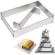 thumbnail image 1 of Rectangular Adjustable Baking Frame, With Dividers, Adjustable Cake Ring, 1 of 5