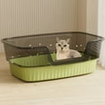 thumbnail image 2 of 1pc WhiskerWonders Extra Large Rectangular Cat Litter Box with Transparent Cover, Durable ABS Plastic, Removable Design, Includes Litter Scoop & Deodorant - Ideal for All Cat Sizes, Daily Use, 2 of 6
