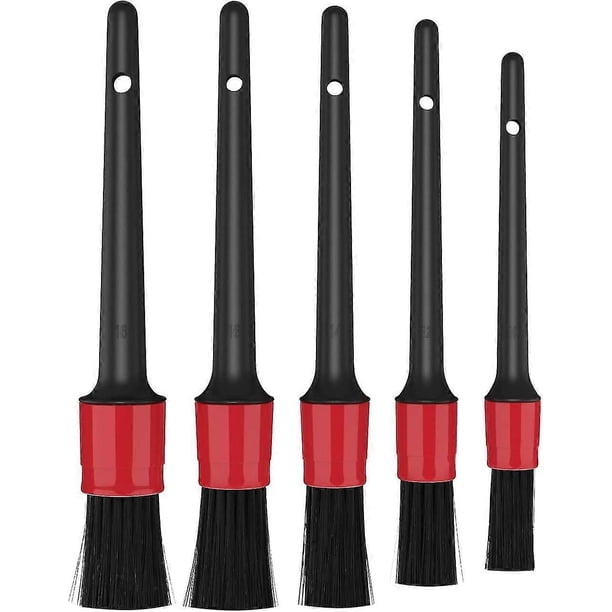 5 Piece Car Cleaning Brush Set Detailing Brush Set Soft Bristle Brushes for Car Clean Motorcycle Whe