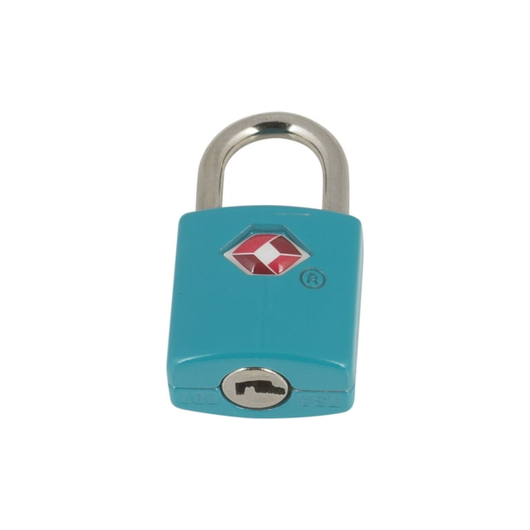 Protege 2 Pack Travel Suitcase Zinc Alloy Luggage Locks with Keys, Blue  Atoll