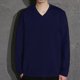 thumbnail image 1 of Mens Slim V Neck Long Sleeve T-Shirt Muscle Workout Tee Top Blouse Undershirt, 1 of 8