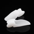 thumbnail image 2 of Khall New 2pcs Silicone Toe Protector Pad Bunion Corrector Straightener Spreader White,Adult Bunion Corrector,Toe Separators, 2 of 8