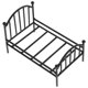 thumbnail image 3 of Miniature Metal Bed Frame Mini House Bed Furniture Model Tiny House Bedroom Accessory, 3 of 4