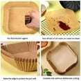 thumbnail image 6 of 50Pcs Air Fryer Disposable Paper Non-Stick Airfryer Baking Papers Round Air-Fryer Paper Liners Paper Kitchen Accessories, 6 of 10