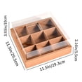 thumbnail image 3 of Yatlte Paper Cupcake Boxes with 9 Cavity, Paper Cupcake Container with Inserts and Window, Bakery Container Dozen Cupcake Carrier Boxes for Muffins, Cookies, Pastry, 3 of 6