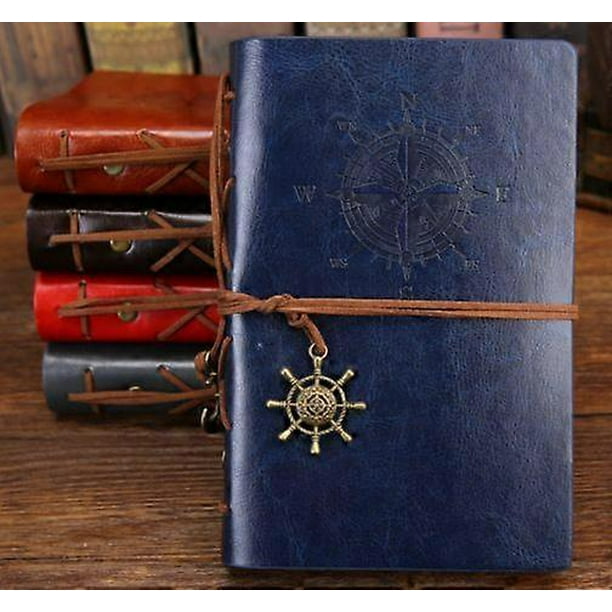 Vintage Refillable Journey Diary,premium Pu Leather Classic Embossed Travel Journal Notebook With Blank Pages And Retro