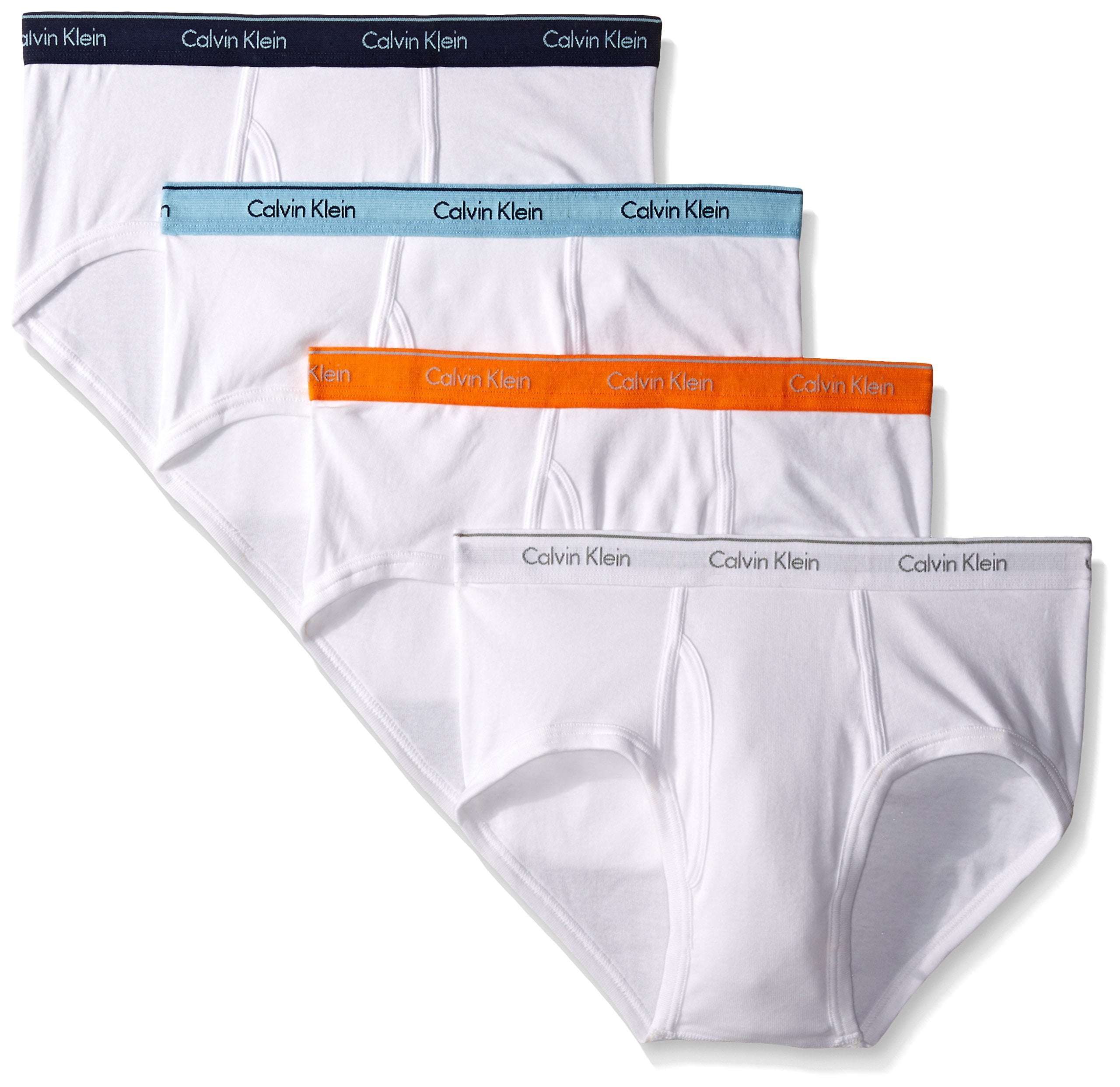 Calvin Klein New White Mens Size Xl Four Pack Classic Fit Briefs 5412