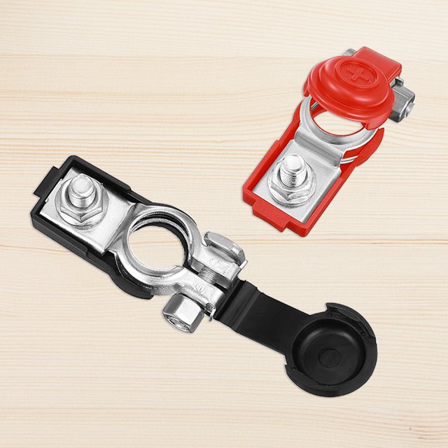 Conector de poste de batería, Terminal de perno de batería de cobre, antioxidante para coche, caravana, camión Hugtrwg Para estrenar