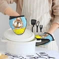 thumbnail image 6 of Pofeuu Dog Takes a Bath in the Bathtub Print Thickened Mini Silicone Oven Mitts Heat Resistant, Rubber Oven Mitt Gloves, Finger Pinch Grips, Pot Holder, Silicone Potholder, 6 of 7