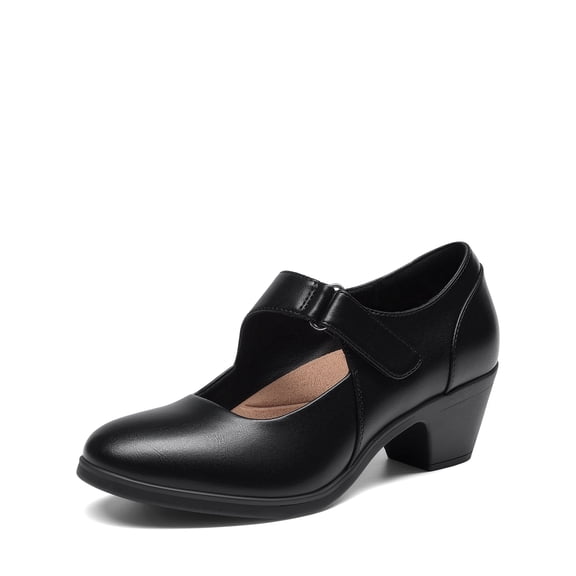 DREAM PAIRS Women's Mary Janes Chunky Closed Toe Dress Low Heels Comfortable Orthopedic Work Pumps Wedding Formal Casual Shoes
