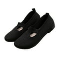 thumbnail image 2 of AUDeals Women Soft Sole Shoes, Breathable Casual Slip On Shoes, Non Slip Low Top Platform Shoes for Work and Travel (Black, 7), 2 of 8
