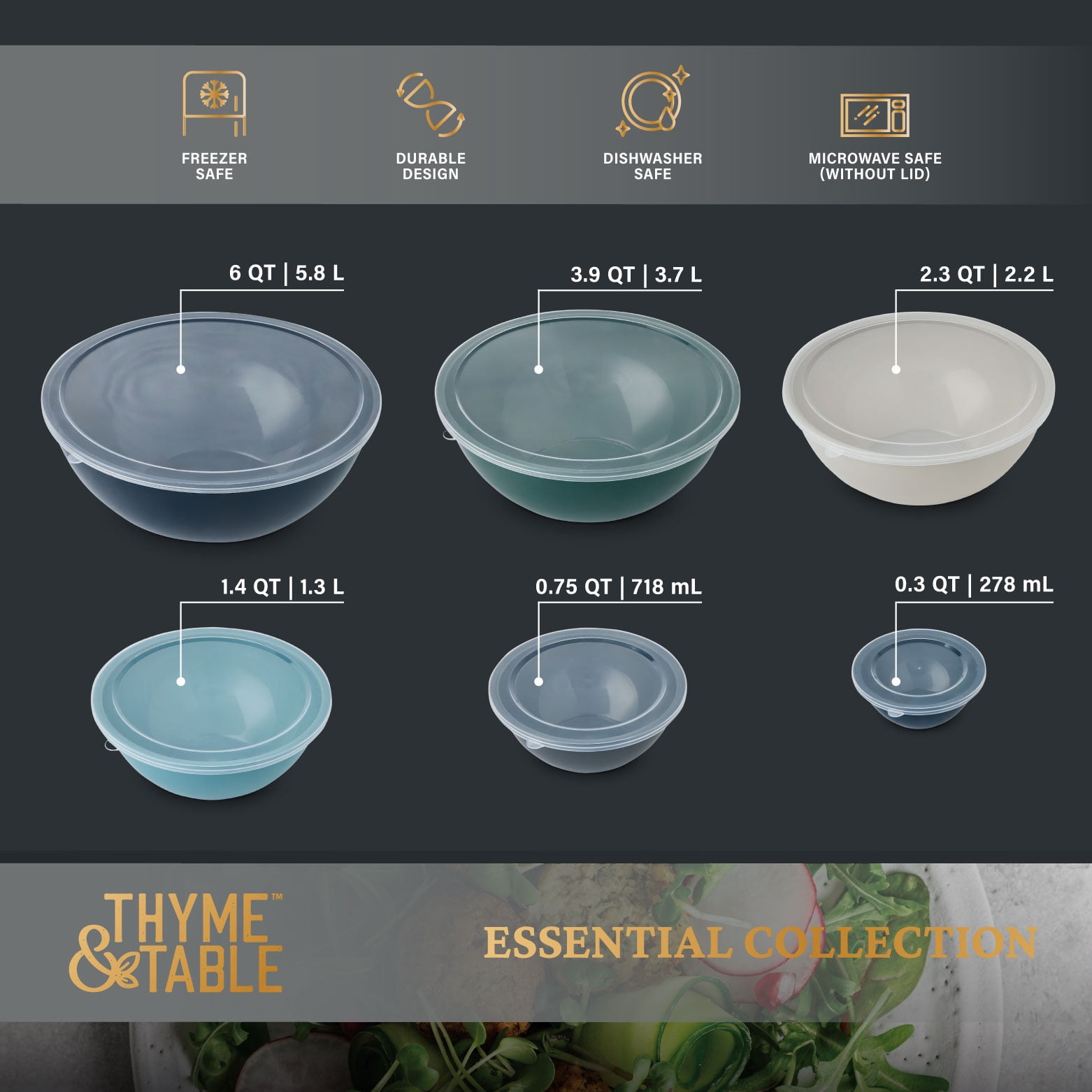 Thyme & Table Nesting Mixing Bowl - Thumbnail 5