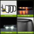 thumbnail image 4 of Autosaver88 Espejo Lateral Compatible Con Dodge Ram 1500 2009-2016 2010-2016 Ram 2500-5500 Espejo Lateral Derecho Del Pasajero Potencia Ajustable Con Calefacción Led Intermitente Y Luz De Charco Plega, 4 of 5