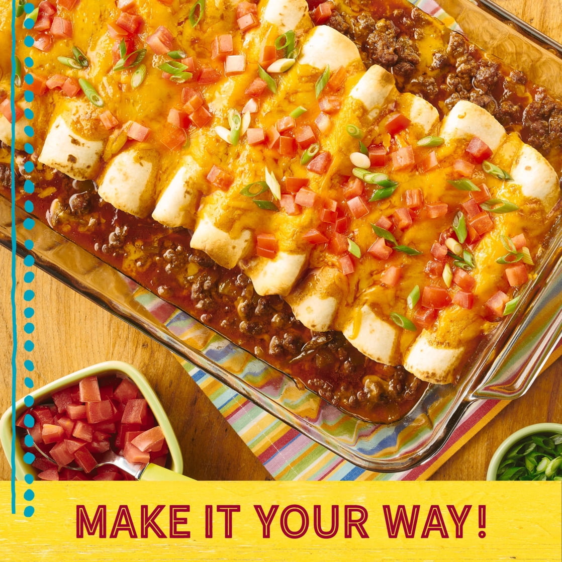 (12 pack) Old El Paso Mild Red Enchilada Sauce, Meal Prep, 10 oz