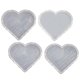 thumbnail image 1 of Herramienta de Fundición de Silicona de Resina de Corazón Sujetalibros de Corazón Fundición de Resina, 1 of 9