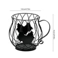 thumbnail image 3 of Rustic Vintage Chicken Wire Egg Basket With Handle for Egg Holder Fruit And Kitchen Living Room Home Farmhouse Rooster Decor Black, 3 of 6
