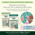 thumbnail image 2 of Lifelines FlowArt Activity Pads, 2-Pack & Bonus Pad - Guided Dot-by-Letter Art Meditations - 8 Double-Sided Markers & 48 Scenes - Botanicals and Landscapes, 2 of 7