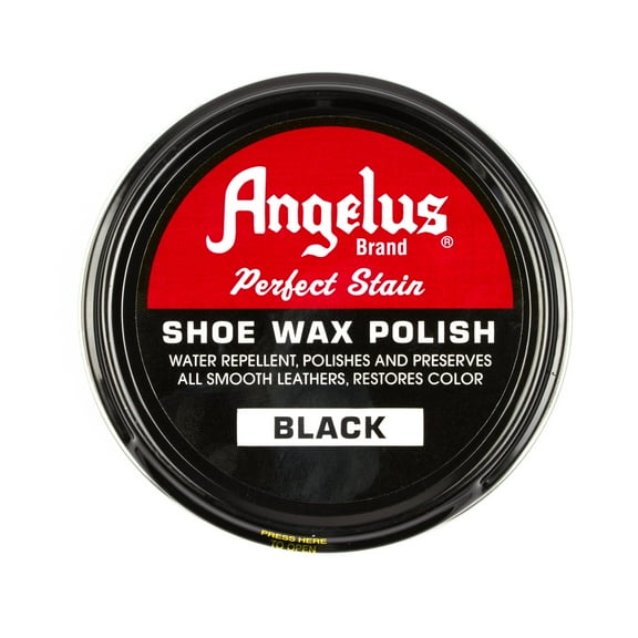 Angelus Shoe Wax Leather Polish Black 3 Oz