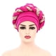 thumbnail image 4 of Mujeres Turbante Hijab Cabeza Envoltura Musulmana Cubierta Del Pelo Plisado Zulema turbante africano, 4 of 8