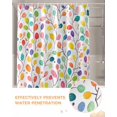 thumbnail image 6 of Fall Shower Curtain Colorful Leaves Bathroom Curtains with Hooks, Waterproof Fabric Watercolor Leaf Thanksgiving Bath Shower Curtains Set for Bathroom Bathtubs Decor 72x72 Inch, 6 of 7