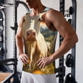 thumbnail image 5 of KLL Sunflower Cow Pasture Print Men's Muscle Gym Workout Stringer Tank Tops Bodybuilding Fitness T-Shirts Tank Tops Men-X-Large, 5 of 7