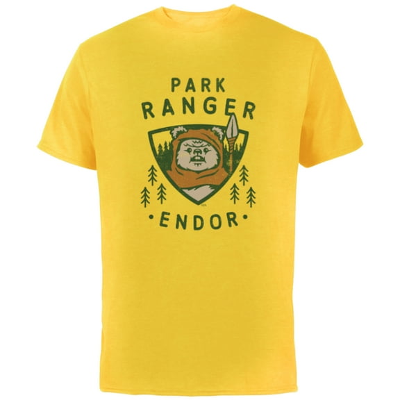 Star Wars Ewok Park Ranger Endor - Short Sleeve Cotton T-Shirt for Adults - Customized-Yellow