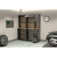 thumbnail image 3 of Inval Proforte 2-Piece 3-Drawer Garage Cabinet Set, Dark Gray and Maple, 3 of 15