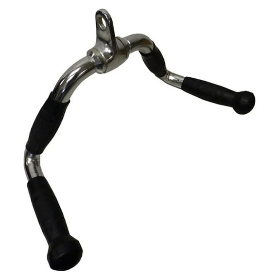 Multi Exercise Bar Cable Attachment with Rubber Grips