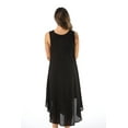 thumbnail image 3 of Riviera Sun Tie Dye Summer Dress - Beach Cover Up (Black, Medium), 3 of 3