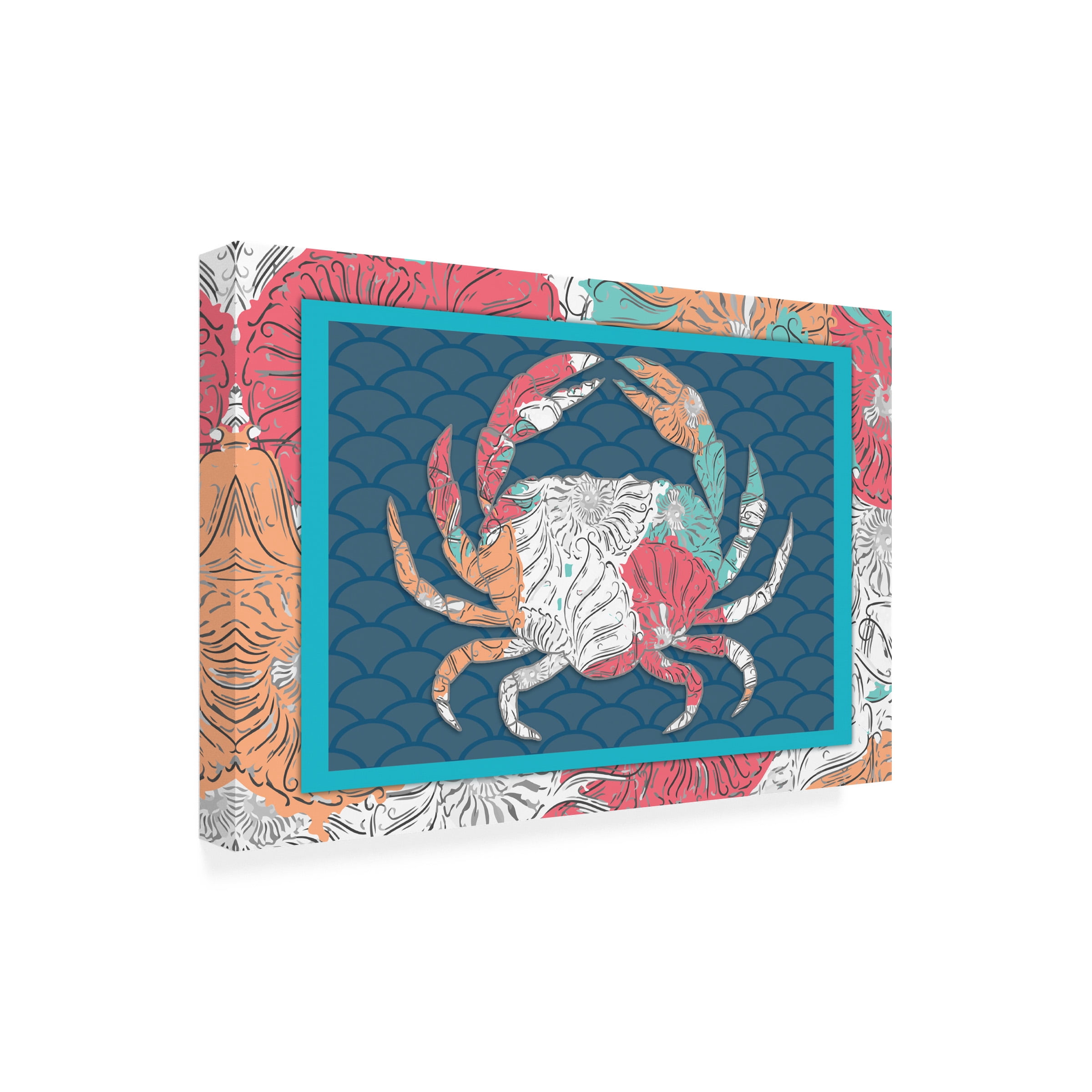 Lightboxjournal 'Framed Crab' Outdoor Canvas 16x24