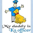 thumbnail image 2 of CafePress - My Daddy Is A K9 Officer Infant Bodysuit - Baby Light Bodysuit, Size Newborn - 24 Months, 2 of 4