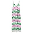 thumbnail image 6 of Pink Green Sleeveless Dress Dresses Women Summer Women's Summer Clothing, 6 of 9