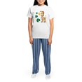 thumbnail image 4 of CafePress - Irish Giraffe Shamrock Women's Light Pajamas - Women's Short Sleeve Print T-Shirt and Pants Light Cotton Pajama Set, 4 of 7