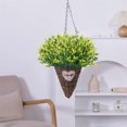 thumbnail image 3 of BKER 8 Bundles Faux Floral Arrangement Indoor Outdoor Simulation Faux Filling Every Corner For Home, 3 of 6