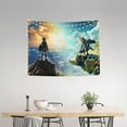 thumbnail image 2 of Erboli Zelda Tapestry Gaming Poster Breath of The Wild Posters Video Game Tapestries Wall Hanging Art Decor Banner for Bedroom Living Room 60X40 IN, 2 of 17