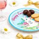 thumbnail image 5 of Set de suministros para fiesta de Pascua | Platos, vasos y servilletas de papel con temática de conejito y huevo | 10 platos, 10 vasos, 20 servilletas | Vajilla desechable para niños, decoraciones y, 5 of 6