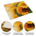 thumbnail image 3 of Mantel Individual creativo con aislamiento térmico de girasol, tapete de mesa antideslizante simple y colgante, 4 Uds., 3 of 5