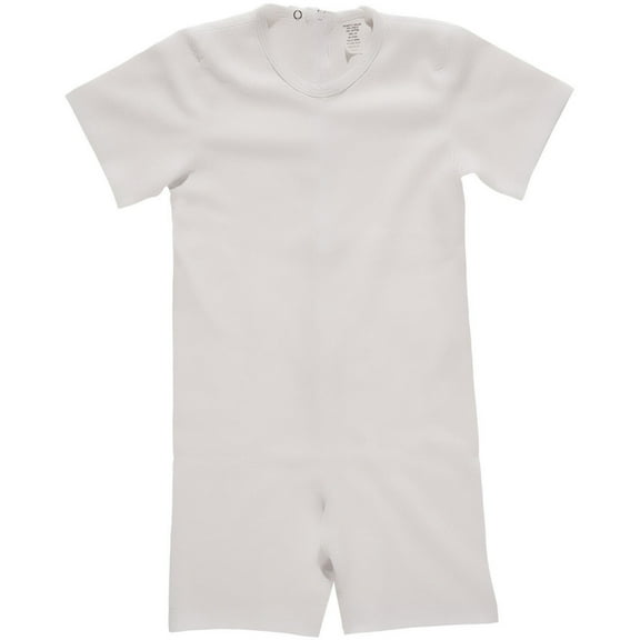 Kid's Back-Zipper One-Piece Onesie-Like Bodysuit Underwear-Black and White