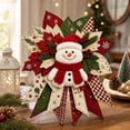 thumbnail image 2 of Clearance! Festive Quilted Christmas Door Hanging DIY Sewing Kit, Christmas Quilted Bow DIY Kit with Fabric, Batting, Thread, Templates & Instructions, Hanging Decor Kit for Door Wall Display, #10, 2 of 6